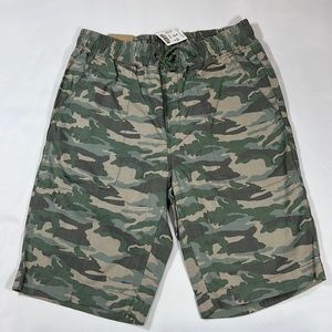 NWT Crewcuts Boys Cotton Camo Shorts Size 14 Slim